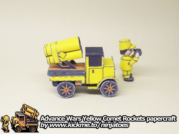 Ракетная установка Yellow Comet Rockets (Advance Wars) paper model