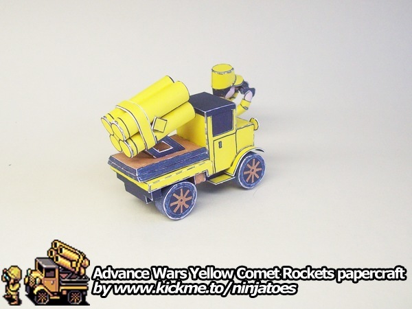 Ракетная установка Yellow Comet Rockets (Advance Wars) paper model