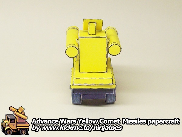 Зенитная установка Yellow Comet Missiles (Advance Wars) paper model