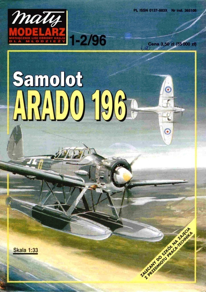 Maly Modelarz - 1-2/1996 - Гидросамолет-разведчик Arado Ar 196