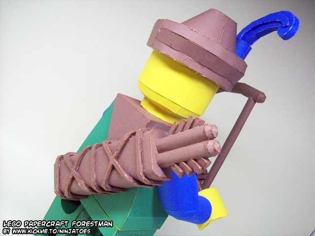 Лесник (ЛЕГО) [синий] paper model