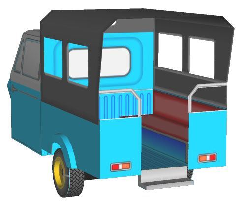 Автомобиль Бемо paper model