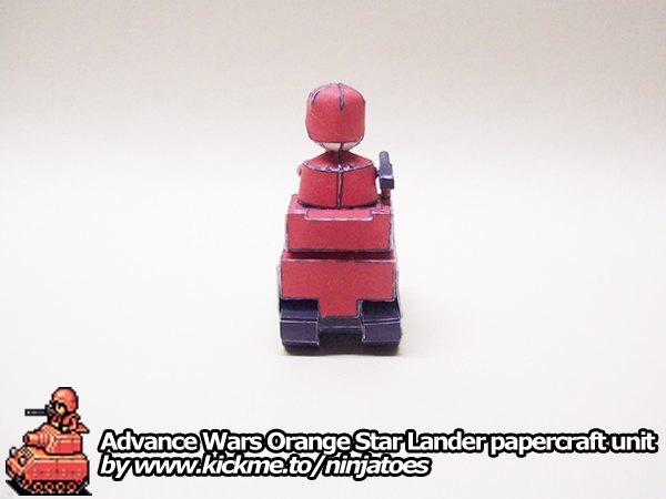 Танк Orange Star Tank (Advance Wars) paper model