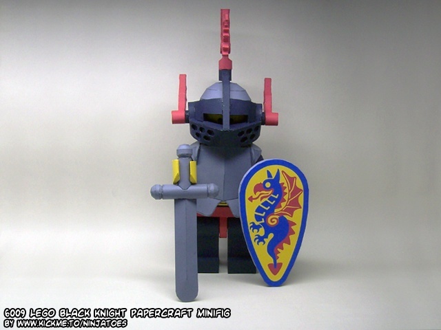 Черный рыцарь (ЛЕГО) paper model