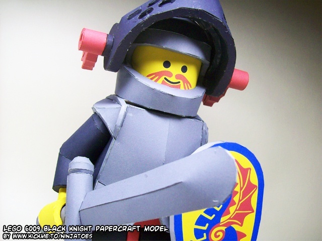 Черный рыцарь (ЛЕГО) paper model