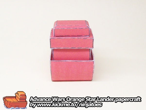 Десантный корабль Orange Star Lander (Advance Wars) paper model
