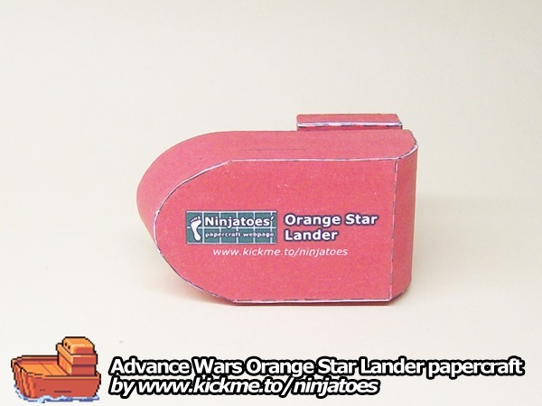 Десантный корабль Orange Star Lander (Advance Wars) paper model