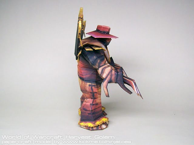 Урожайный голем (Warcraft) paper model
