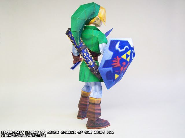 Взрослый Линк (The Legend of Zelda) paper model
