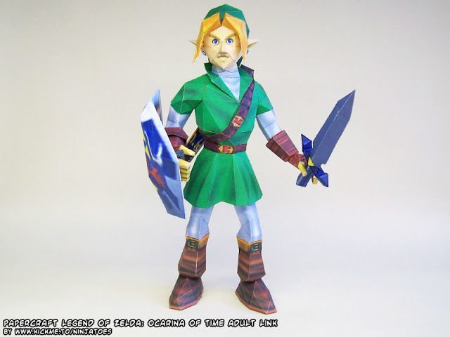 Взрослый Линк (The Legend of Zelda) paper model