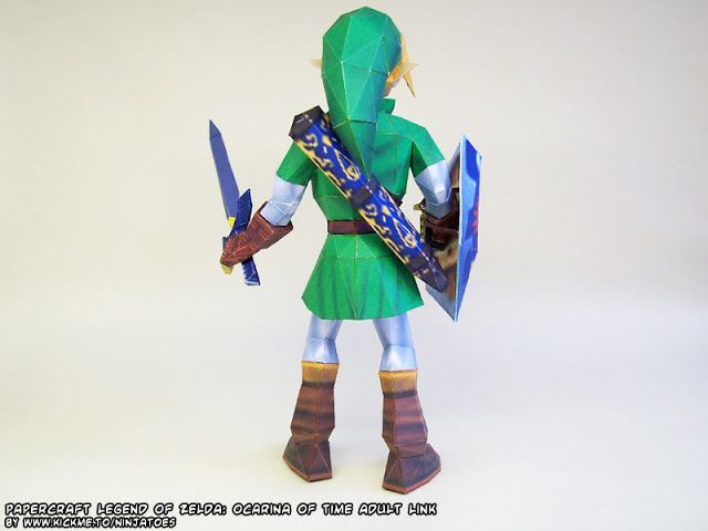 Взрослый Линк (The Legend of Zelda) paper model