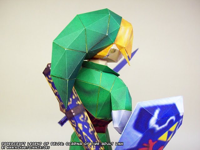 Взрослый Линк (The Legend of Zelda) paper model