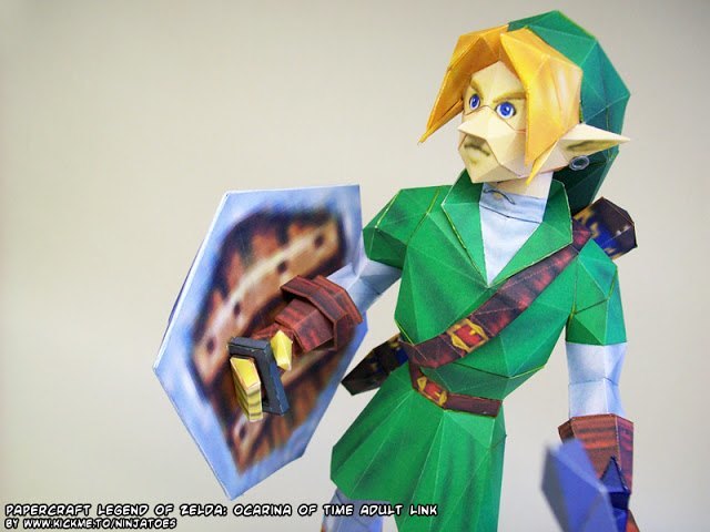 Взрослый Линк (The Legend of Zelda) paper model