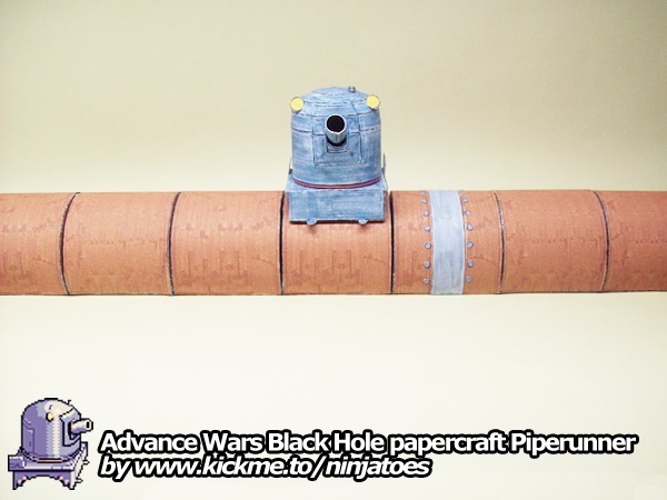 Пушка Black Hole Piperunner (Advance Wars) paper model