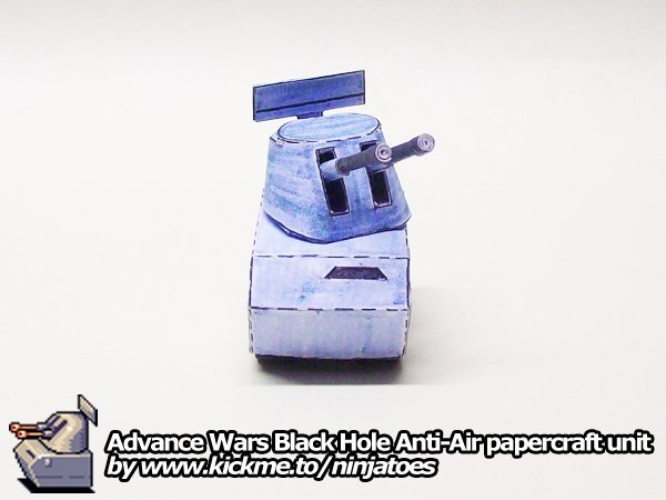 Зенитная установка Black Hole Anti-Air (Advance Wars) paper model