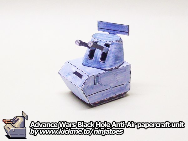 Зенитная установка Black Hole Anti-Air (Advance Wars) paper model
