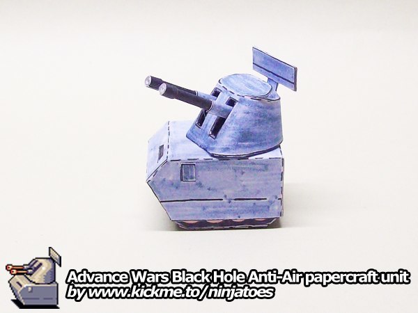Зенитная установка Black Hole Anti-Air (Advance Wars) paper model
