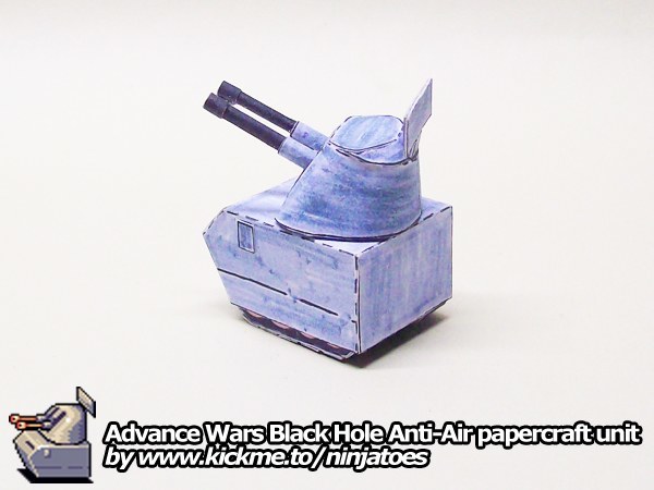 Зенитная установка Black Hole Anti-Air (Advance Wars) paper model
