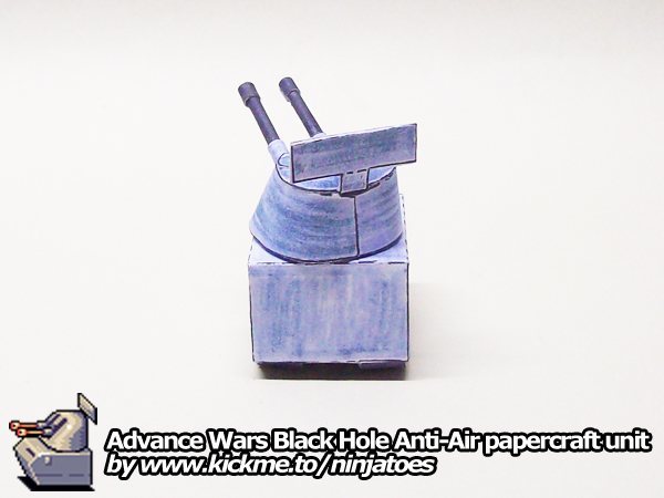 Зенитная установка Black Hole Anti-Air (Advance Wars) paper model