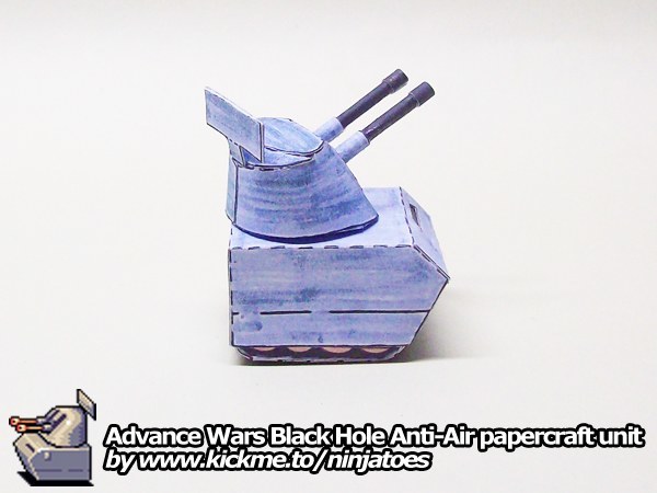 Зенитная установка Black Hole Anti-Air (Advance Wars) paper model