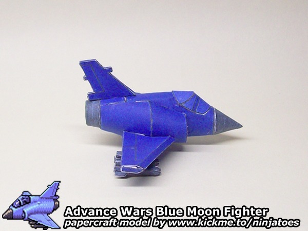 Истребитель Blue Moon Fighter (Advance Wars) paper model