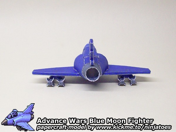 Истребитель Blue Moon Fighter (Advance Wars) paper model