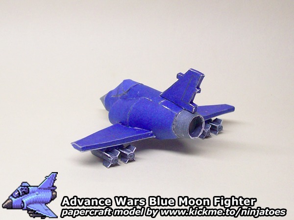 Истребитель Blue Moon Fighter (Advance Wars) paper model