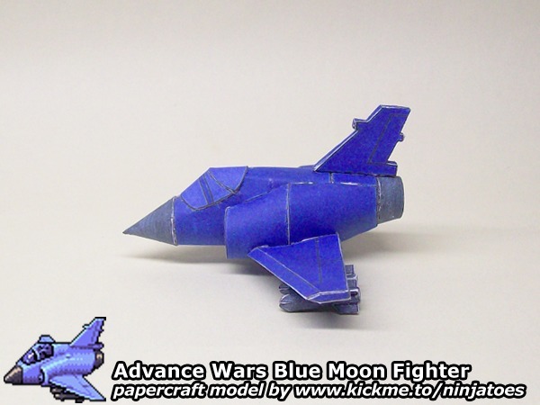 Истребитель Blue Moon Fighter (Advance Wars) paper model
