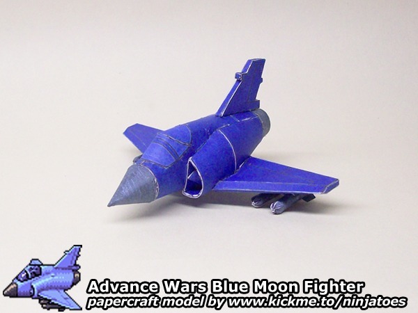Истребитель Blue Moon Fighter (Advance Wars) paper model