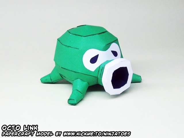 Осьминог Octorok (The Legend of Zelda) paper model