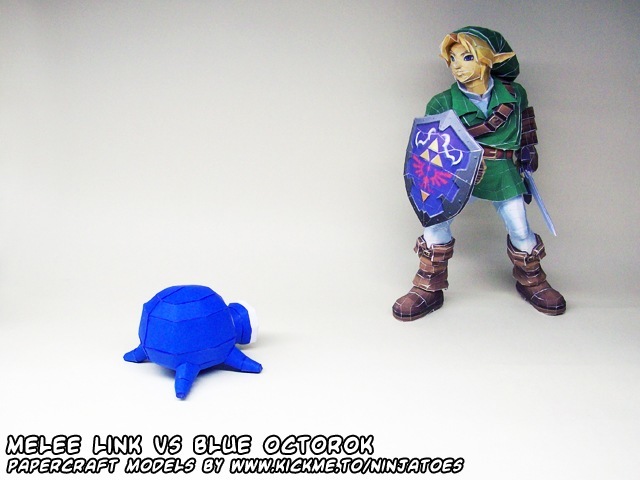 Осьминог Octorok (The Legend of Zelda) paper model