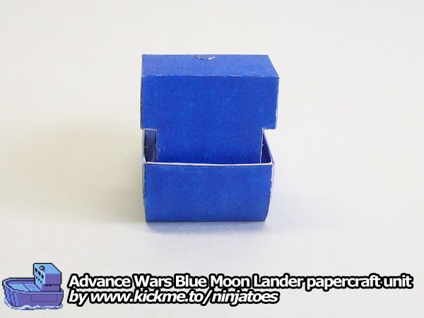 Десантный корабль Blue Moon Lander (Advance Wars) paper model