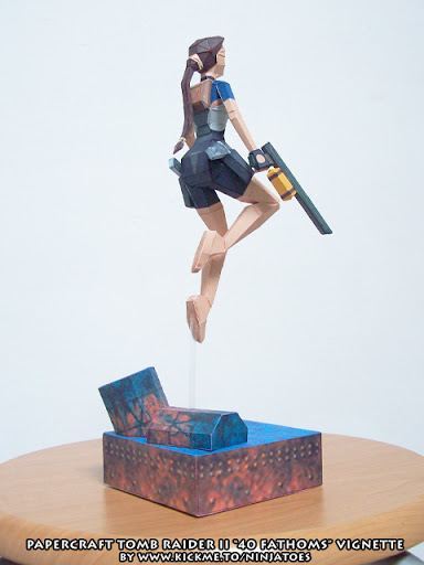 40 саженей Лары Крофт (Tomb Raider) paper model