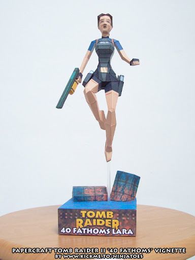 40 саженей Лары Крофт (Tomb Raider) paper model