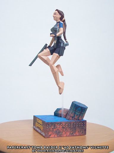 40 саженей Лары Крофт (Tomb Raider) paper model