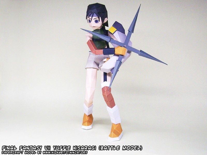 Юффи Кисараги (Final Fantasy) paper model