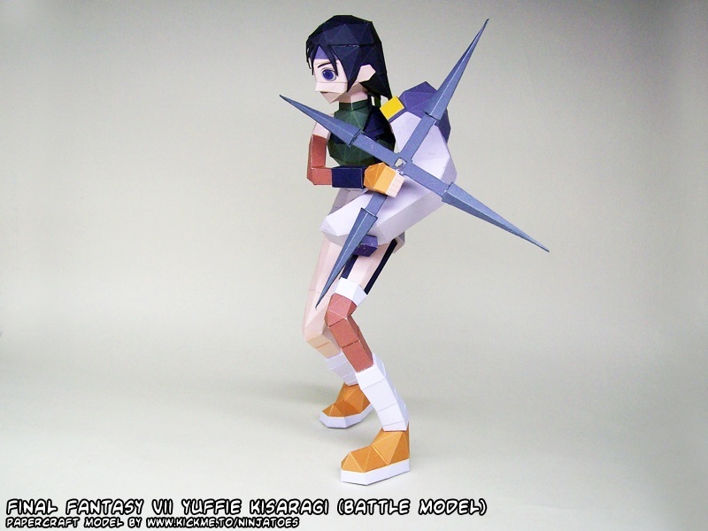 Юффи Кисараги (Final Fantasy) paper model
