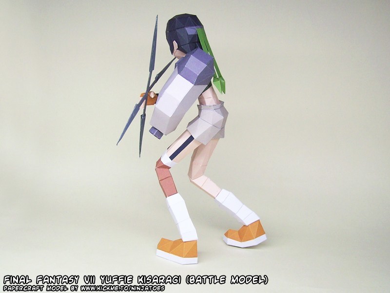Юффи Кисараги (Final Fantasy) paper model