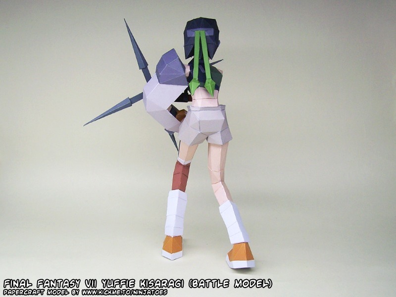 Юффи Кисараги (Final Fantasy) paper model
