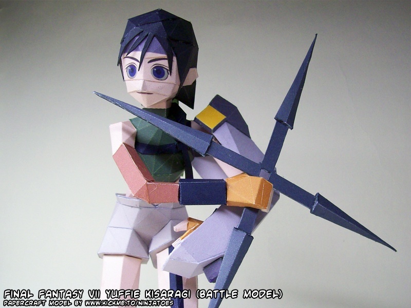 Юффи Кисараги (Final Fantasy) paper model