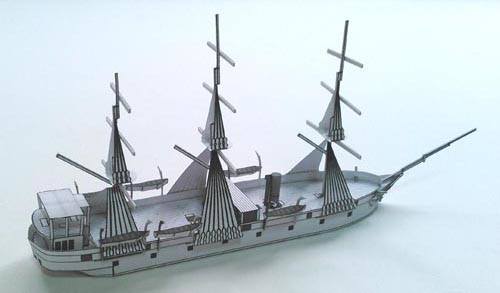 Фрегат Эртогрул paper model