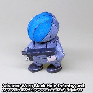Пехотинец Black Hole Infantry (Advance Wars) paper model