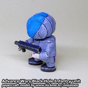 Пехотинец Black Hole Infantry (Advance Wars) paper model