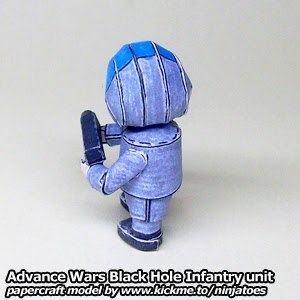 Пехотинец Black Hole Infantry (Advance Wars) paper model