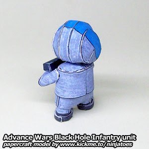 Пехотинец Black Hole Infantry (Advance Wars) paper model