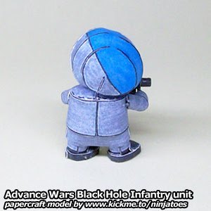 Пехотинец Black Hole Infantry (Advance Wars) paper model