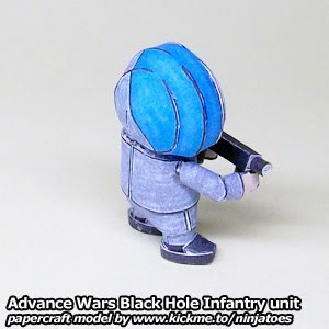 Пехотинец Black Hole Infantry (Advance Wars) paper model