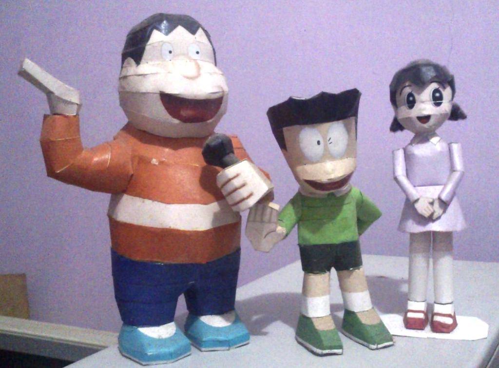 Шизука (Дораэмон) paper model