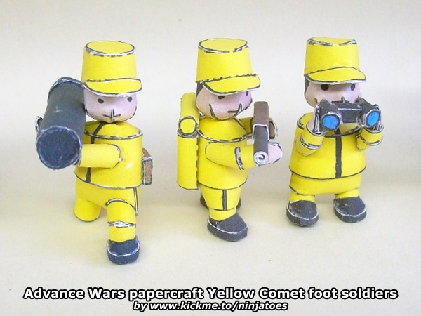 Механик Yellow Comet Mech (Advance Wars) paper model