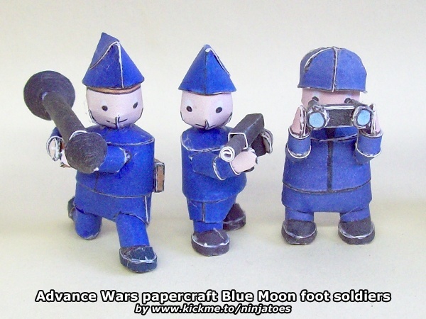 Механик Blue Moon Mech (Advance Wars) paper model